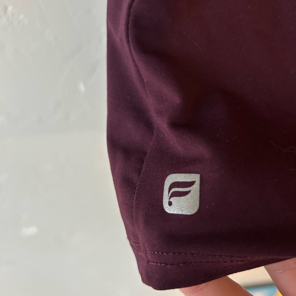 Fabletics‎ Luana Performance Tank Top with Shelf Bra - Maroon Colorblock - Picture 7 of 7